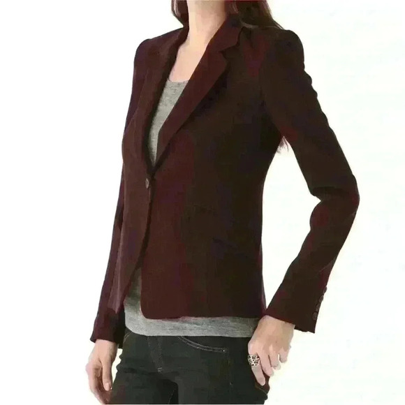 Theyskens’ Theory “Jomas Fomment Jacket In Dark Calla Size 0 NWOT! - Picture 3 of 9